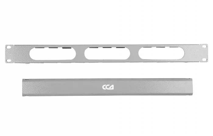 Органайзер кабельный горизонтальный с крышкой ОКГК-19"-1U ССД