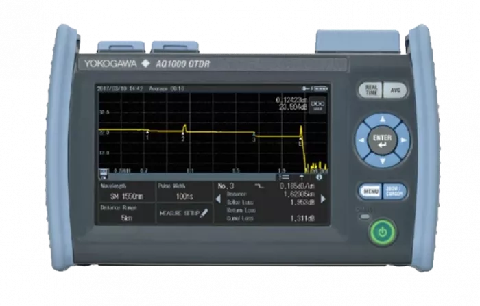 Рефлектометр оптический Yokogawa AQ1000-UFC 1310/1550, 32/30дБ, PC, SLS, TS, FC адапт