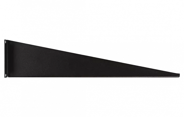 Полка перфорированная консольная  ПК-40-19"-2U-Ч чёрная ССД