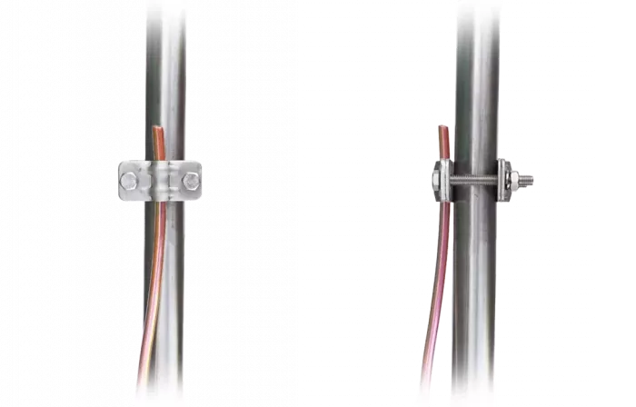 ZANDZ ZZ-202-001 Зажим к молниеприёмнику для токоотводов (нержавеющая сталь)