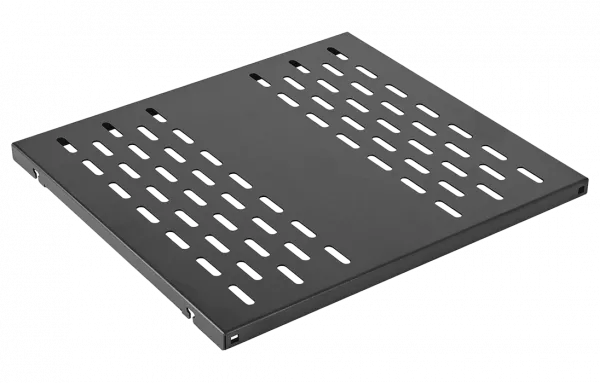 Полка стационарная перфорированная усиленная ПС-55У (550мм*490мм) черная ССД