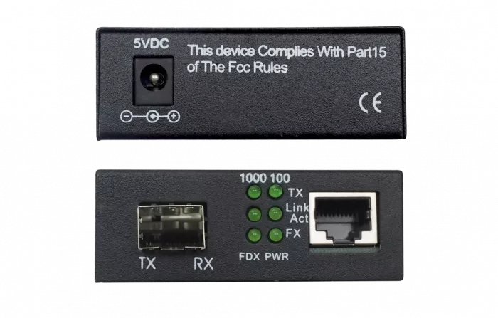Медиаконвертер 10/100/1000-Base-T / 1000Base-X с SFP-портом