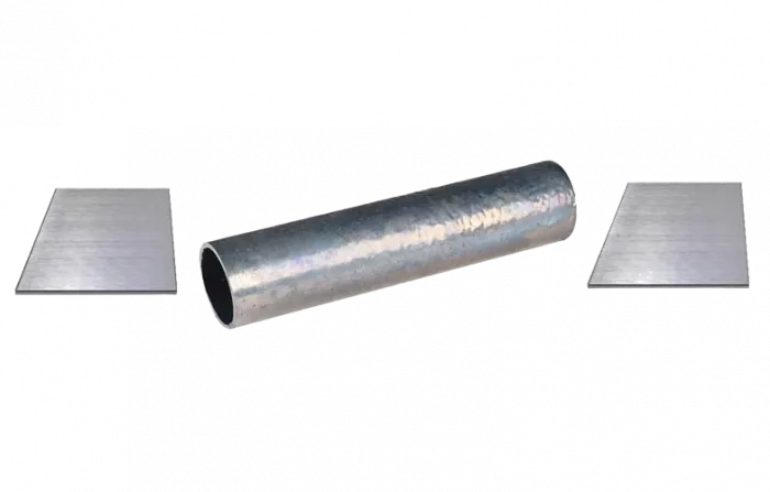 Муфта-труба св.82х410мм с 2-мя пласт.128х75х3мм ССД