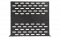 Полка перфорированная консольная  ПК-40-19"-2U-Ч чёрная ССД