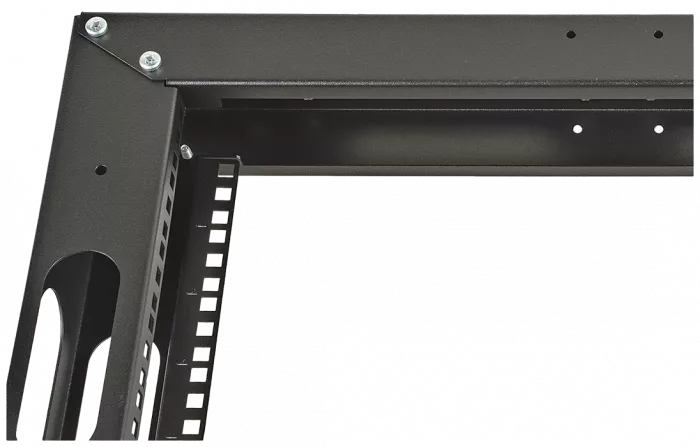 Стойка однорамная телекоммуникационная СТ-38U-1М-К-Ч черная (комплектная) ССД