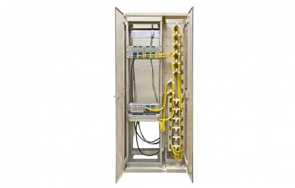 Шкаф комбинированный с органайзерами правый 19"+10" 45U 900х600х2200 мм ВОКС-Ф-9645П-О ССД