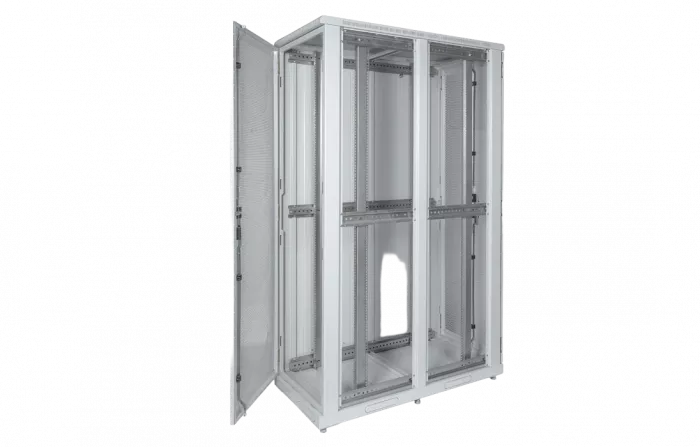 Шкаф телекоммуникационный напольный серверный 19",33U(800x1200) , ШТ-НП-С-33U-800-1200-ПП передняя,задняя двери перфорированные ССД