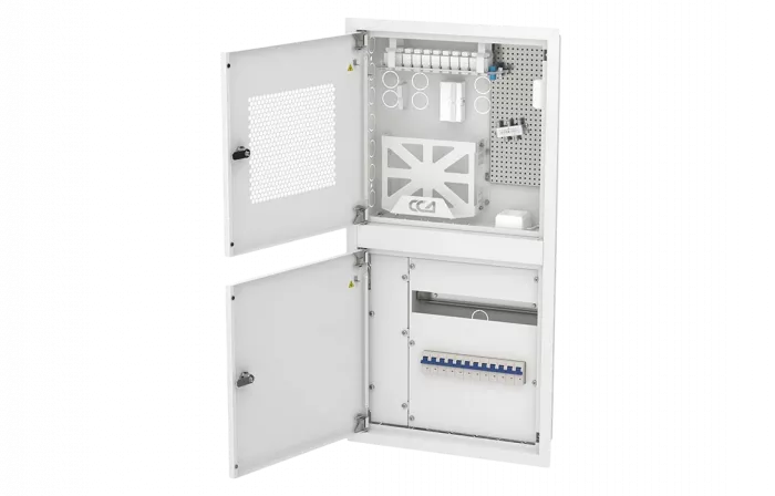 Шкаф распределительный вводной квартирный,встраиваемый (СС+ЭОМ) 2 комнаты ШРВ-К-2