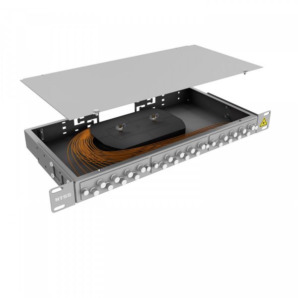 Кросс 19" NTSS PREMIUM, предсобранный 1U, 4 порта FC/UPC, 50/125 мкм
