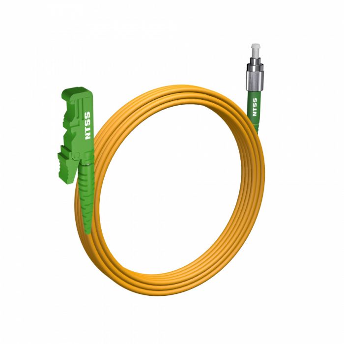Шнур оптический NTSS spc E2000/APC-FC/APC 9/125 3.0мм 5м LSZH (патч-корд)
