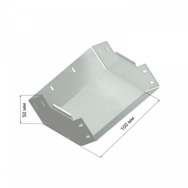 Вертикальный внутренний угол NTSS 90° 50х100, толщина 0,7 (с крышкой)