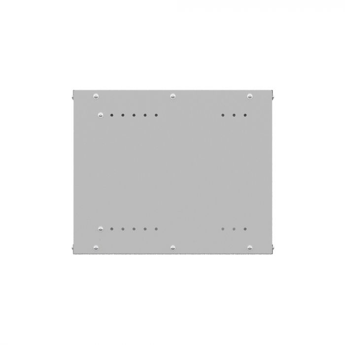 Шкаф настенный телекоммуникационный NTSS LIME 9U 550х450х500мм, 2 профиля 19, дверь сплошная металл, боковые стенки несъемные, разобранный, серый RAL 7035