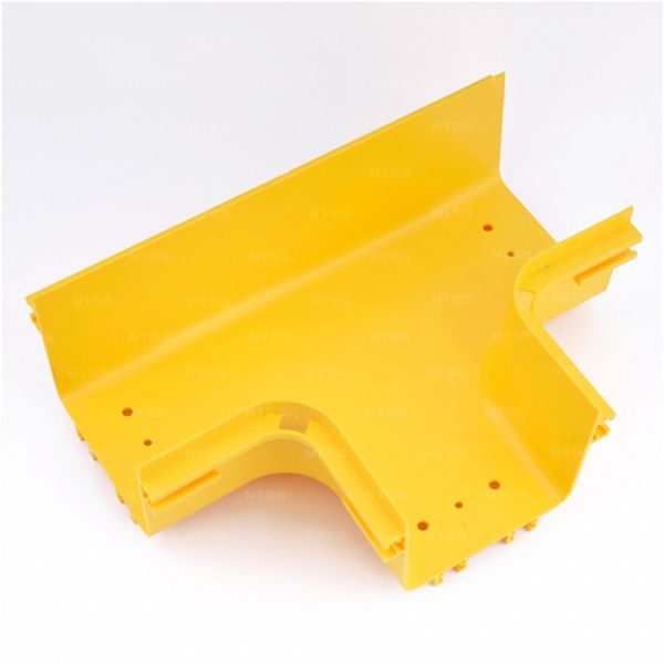 Т-соединитель-отвод оптического лотка NTSS 60*60 мм, желтый