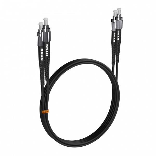 Шнур оптический NTSS PREMIUM dpc FC/APC-FC/APC 9/125 3.0мм 3м черный LSZH (патч-корд)