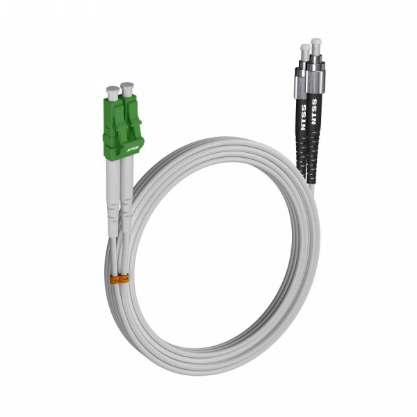 Шнур оптический NTSS dpc LC/APC-FC/UPC 9/125 G.657A1 2.0мм 25м LSZH (патч-корд)