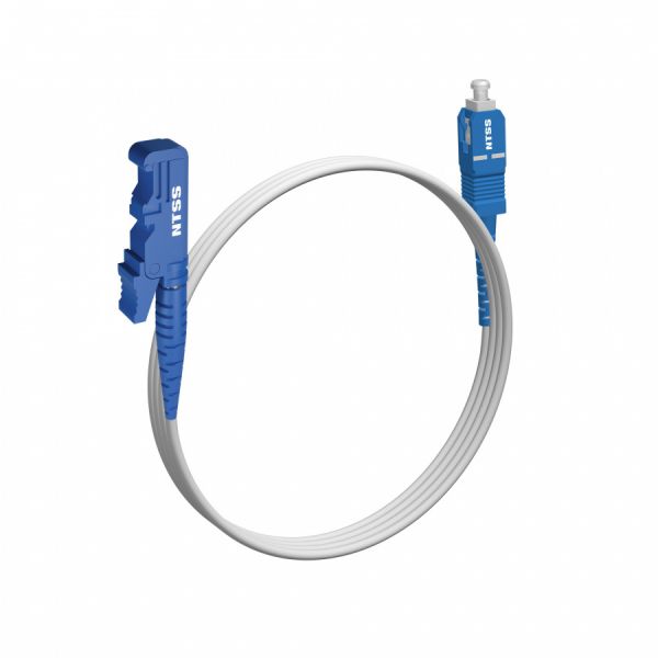 Шнур оптический NTSS spc E2000/UPC-SC/UPC 9/125 G.657A1 3.0мм 1м LSZH (патч-корд)