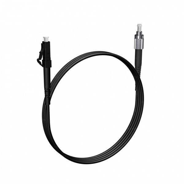 Шнур оптический NTSS spc LC/UPC-FC/UPC 9/125 3.0мм 1м черный LSZH (патч-корд)