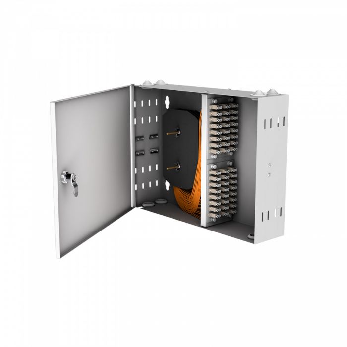 Кросс настенный NTSS PREMIUM, предсобранный, 48 портов LC/UPC duplex, 50/125 мкм