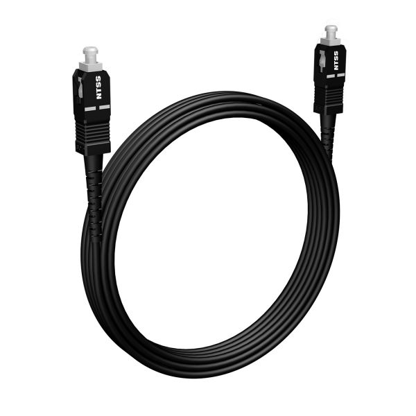 Шнур оптический NTSS PREMIUM spc SC/APC-SC/APC 9/125 3.0мм 5м черный LSZH (патч-корд)