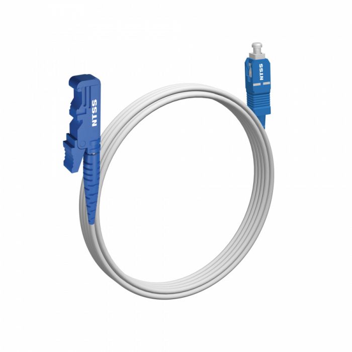 Шнур оптический NTSS spc E2000/UPC-SC/UPC 9/125 G.657A1 3.0мм 4м LSZH (патч-корд)