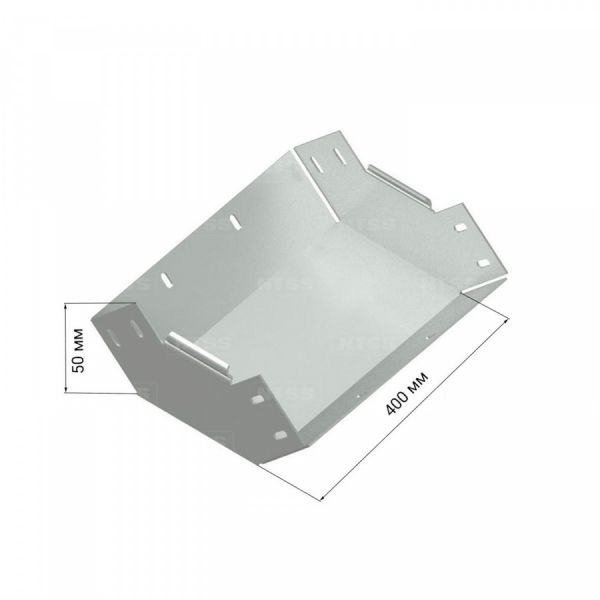 Вертикальный внутренний угол NTSS 90° 50х400, толщина 1,0 (с крышкой)