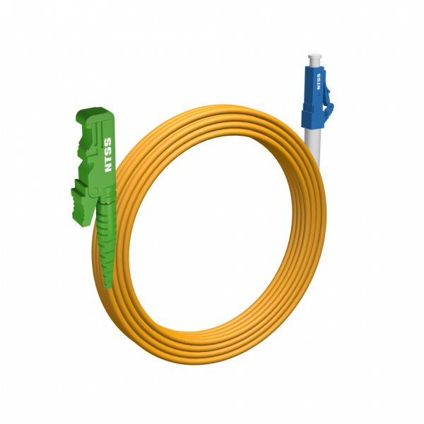 Шнур оптический NTSS spc E2000/APC-LC/UPC 9/125 3.0мм 15м LSZH (патч-корд)