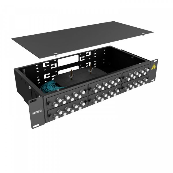 Кросс 19" NTSS PREMIUM, предсобранный 2U, 32 порта FC/UPC, 50/125 мкм OM3, черный