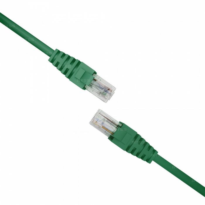 Патч-корд NTSS PREMIUM 2xRJ45/8P8C, T568B UTP CAT5e LSZH 0,5 метра, зеленый