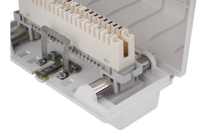 Коробка КРТП-В/10-Р плинт LSA-PROFIL, замок, ключ 41144 ССД