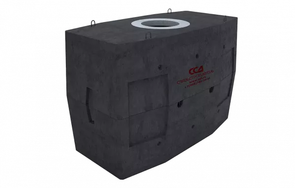 Колодец ККСр-5-10 ГЕК (B25) в гидроизоляции