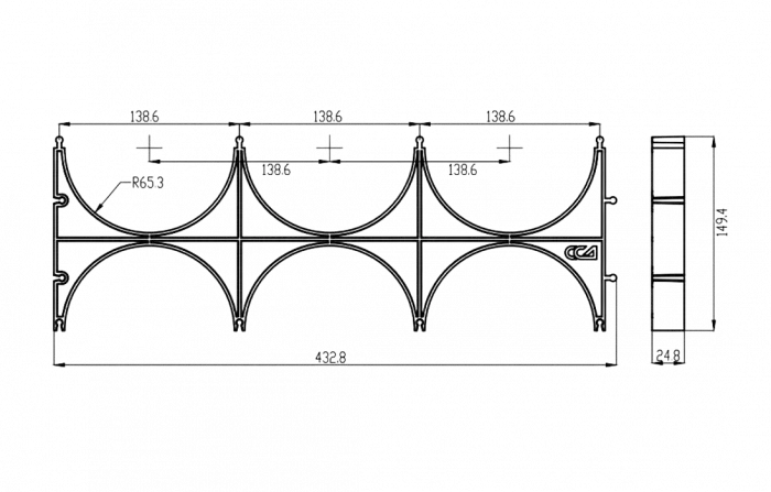 Кластер ССД-Пайп УльтраФ OD 125 мм  тройной