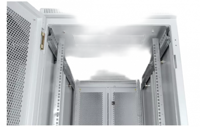 Шкаф телекоммуникационный напольный серверный 19",33U(600x1200) , ШТ-НП-С-33U-600-1200-П2П передняя дверь перфорипрованная,задняя перф.двойная. ССД