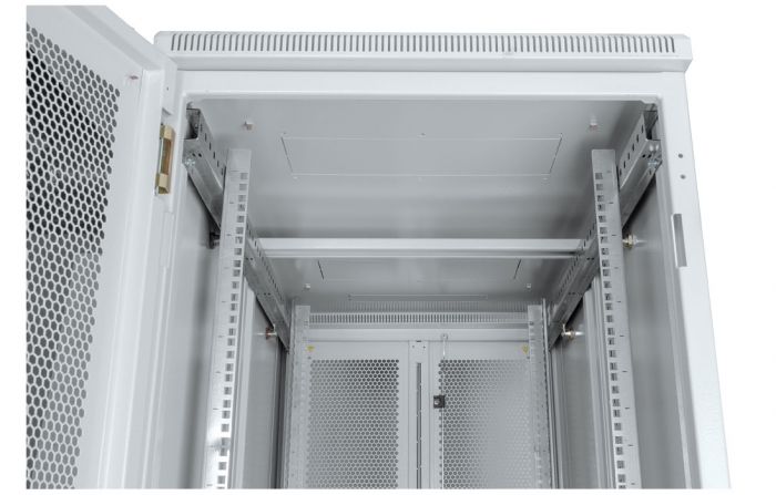 Шкаф телекоммуникационный напольный серверный 19",42U(600x1000) , ШТ-НП-С-42U-600-1000-ПП передняя,задняя двери перфорированные ССД