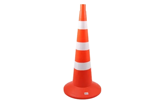 Конус сигнальный КС 3.4 с 3 белыми полосами