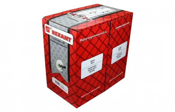 01-0025 Кабель витая пара REXANT UTP 2PR 24AWG, CAT5e наружный (OUTDOOR) (бухта 305 м)