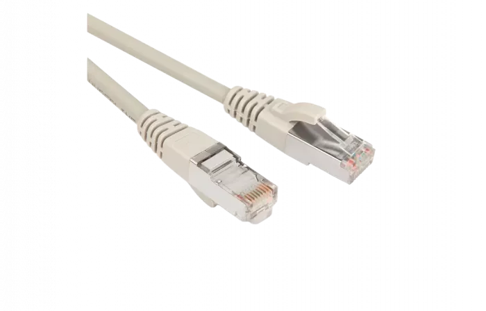42339 Hyperline PC-LPM-STP-RJ45-RJ45-C5e-5M-LSZH-GY Патч-корд F/UTP, экранированный, Cat.5e, LSZH, 5 м, серый