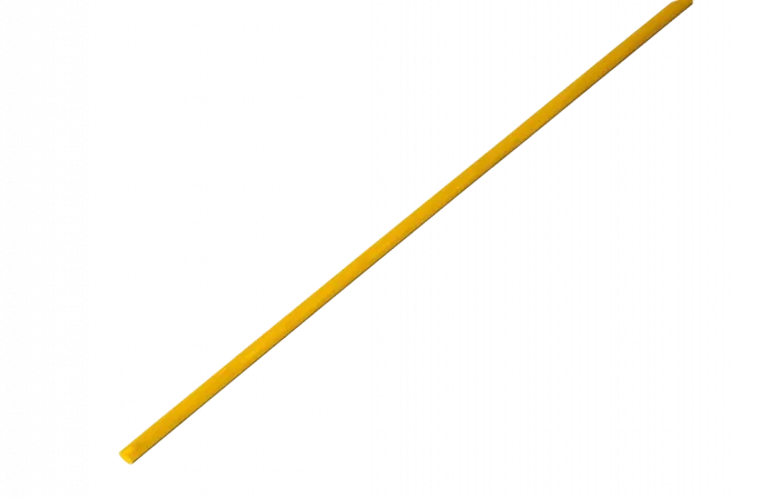 20-1502 Термоусадочная трубка REXANT 1,5/0,75 мм, желтая, упаковка 50 шт. по 1 м