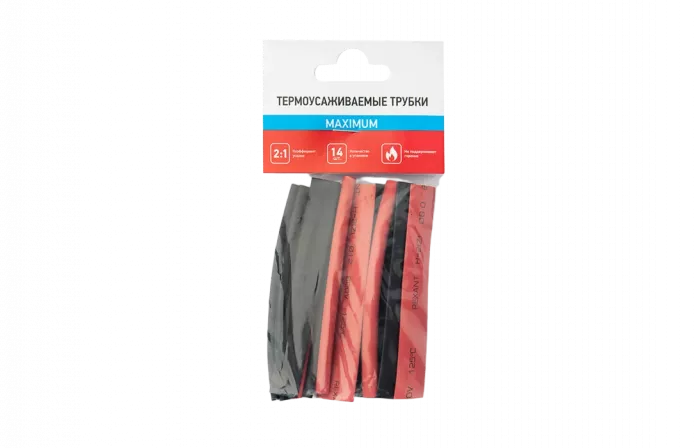 29-0106 Набор термоусадочных трубок №6 (МАКСИМУМ) REXANT (упак. 14 шт)