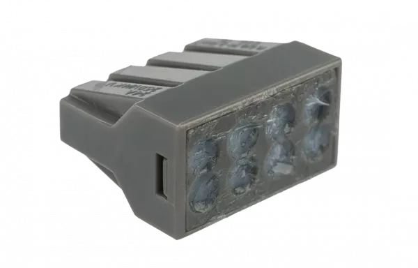 07-3080 Экспресс-клемма с пастой, 8-проводная до 2,5 мм?, серая (50 шт./уп.) (773-308) REXANT