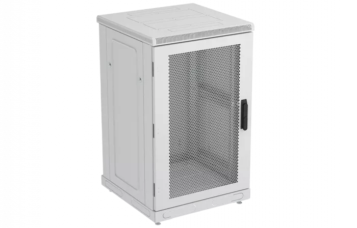 Шкаф телекоммуникационный напольный 19",24U(600x600), ШТ-НП-24U-600-600-П, передняя дверь перф ССД