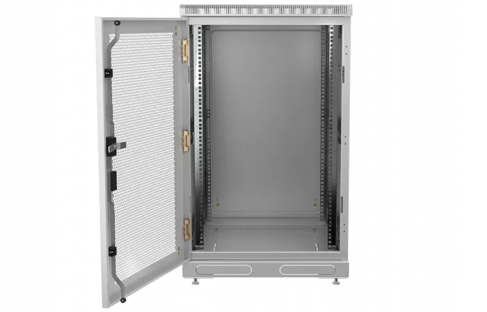 Шкаф телекоммуникационный напольный 19",24U(600x600), ШТ-НП-24U-600-600-П, передняя дверь перф ССД