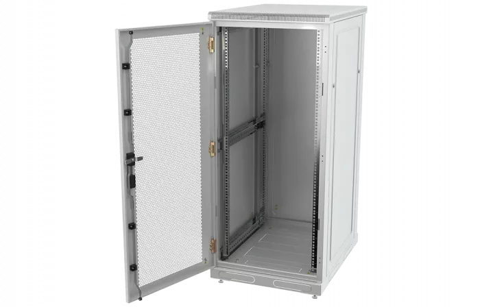 Шкаф телекоммуникационный напольный 19",33U(600x1000), ШТ-НП-33U-600-1000-П, передняя дверь перфорированная ССД