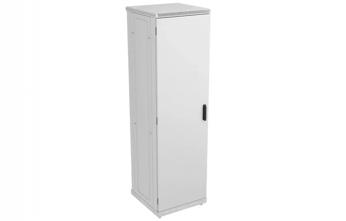 Шкаф телекоммуникационный напольный 19",42U(600x800), ШТ-НП-42U-600-800-М, передняя дверь металл ССД