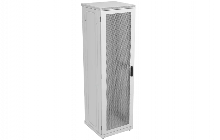 Шкаф телекоммуникационный напольный 19",47U(600x600), ШТ-НП-47U-600-600-П, передняя дверь перфорированная ССД