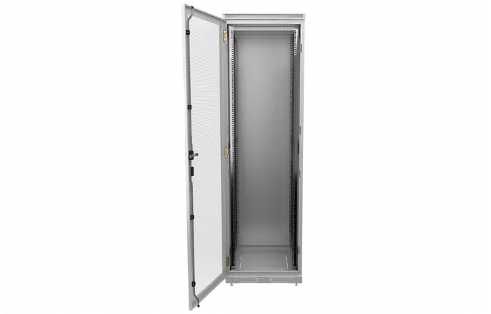 Шкаф телекоммуникационный напольный 19",47U(600x600), ШТ-НП-47U-600-600-П, передняя дверь перфорированная ССД