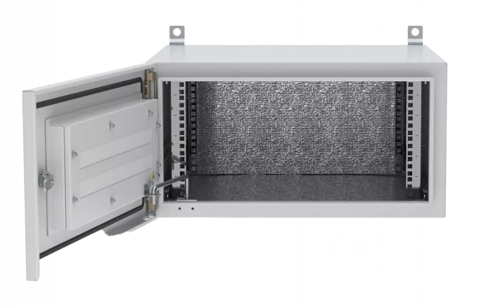 Шкаф климатический телекоммуникационный навесной 19",6U(600x350), ШКТ-НВ-6U-600-350 ССД