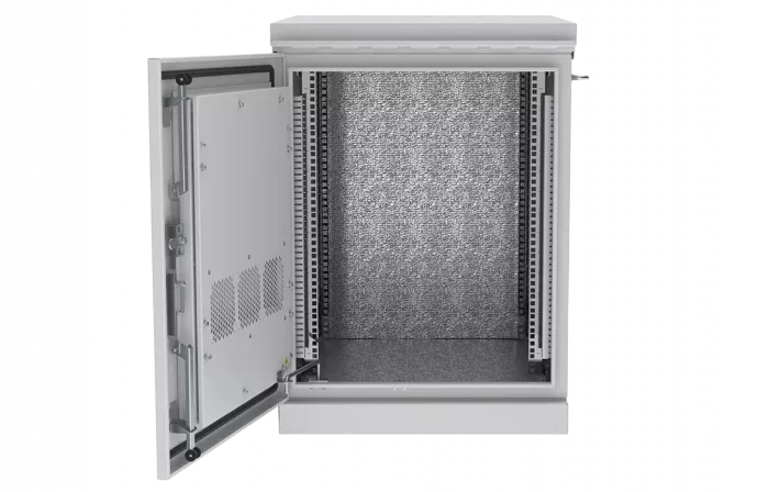 Шкаф климатический телекоммуникационный напольный 19",12U(600x600) ШКТ-НП-12U-600-600 ССД