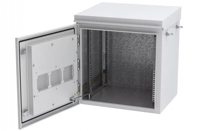 Шкаф климатический телекоммуникационный навесной ШКТ-НВ-2-12U-600-500 с крышей ССД