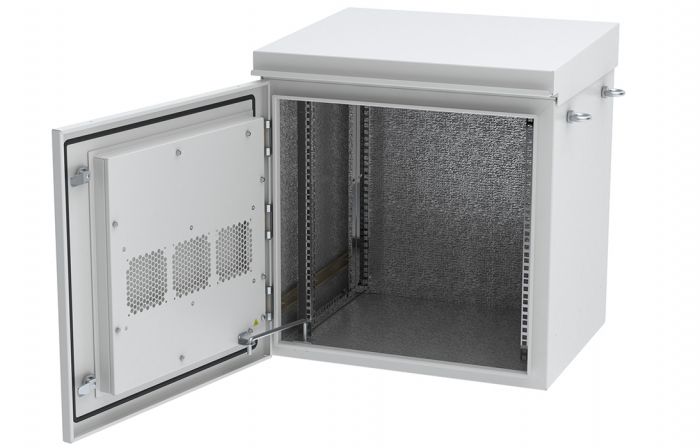 Шкаф климатический телекоммуникационный навесной ШКТ-НВ-2-12U-600-800 с крышей ССД