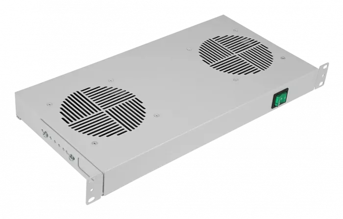 Вентиляторный модуль , 2 вентилятора с термодатчиком 35С ВМ-2-19"-Ш со шнуром ССД